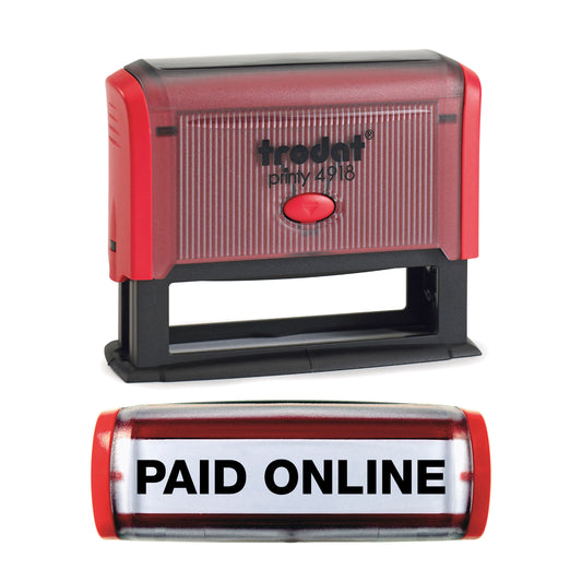 Paid Online - Rubber Stamp - Trodat 4918 - 75mm x 9mm Impression