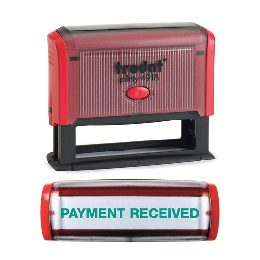 Payment Recieved - Rubber Stamp - Trodat 4918 - 75mm x 6mm Impression
