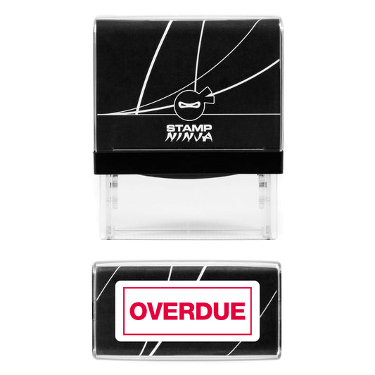 Overdue - Rubber Stamp - 45mm x 18mm Impression