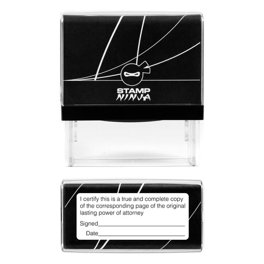 Original Certified Lasting Power of Attorney Rubber Stamp