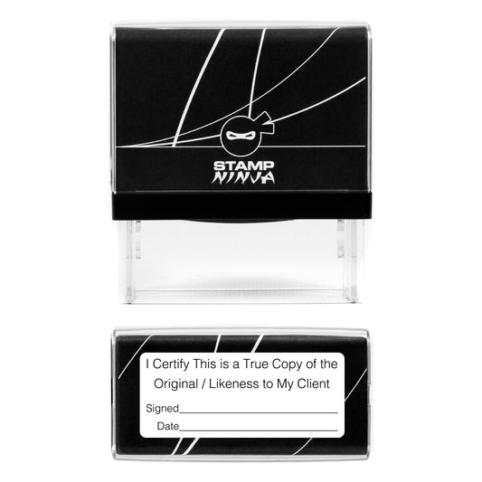 I Certify True Copy Of The Original / Likeness to Client Stamp