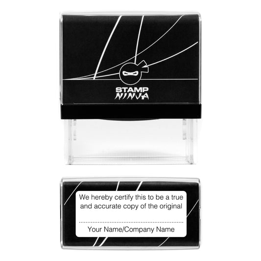 We Hereby Certify a True and Accurate Copy Legal Stamp with Your Business Name