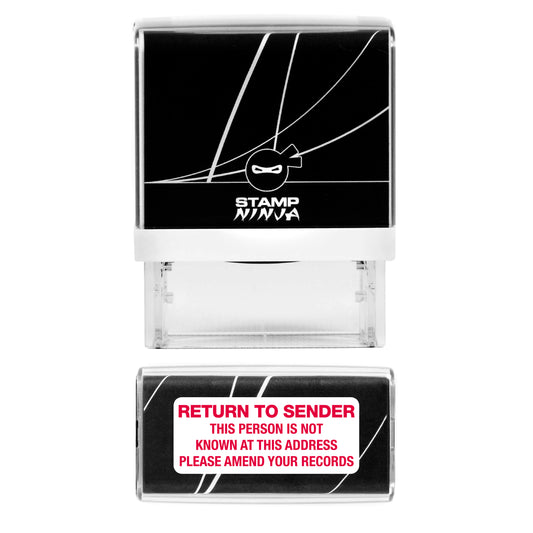 Return to Sender Stamp - Self Inking - 37mm x 12mm