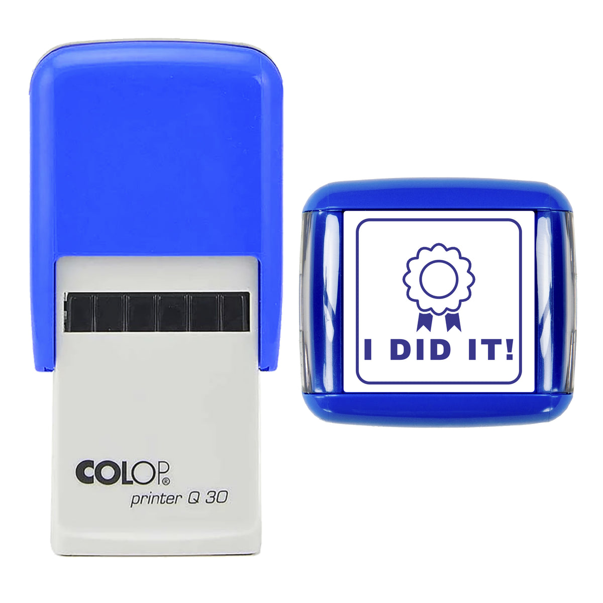 I Did It Achievement Stamp, COLOP Q30, 30 x 30mm, violet ink