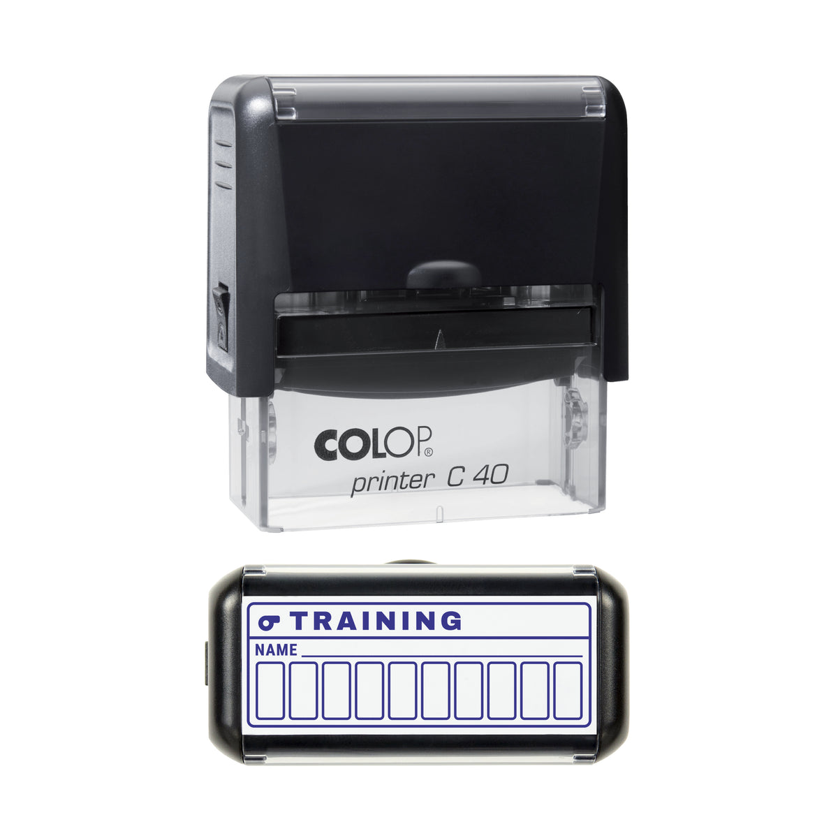 Training Attendance Stamp, COLOP C40, 58 x 22mm, violet ink