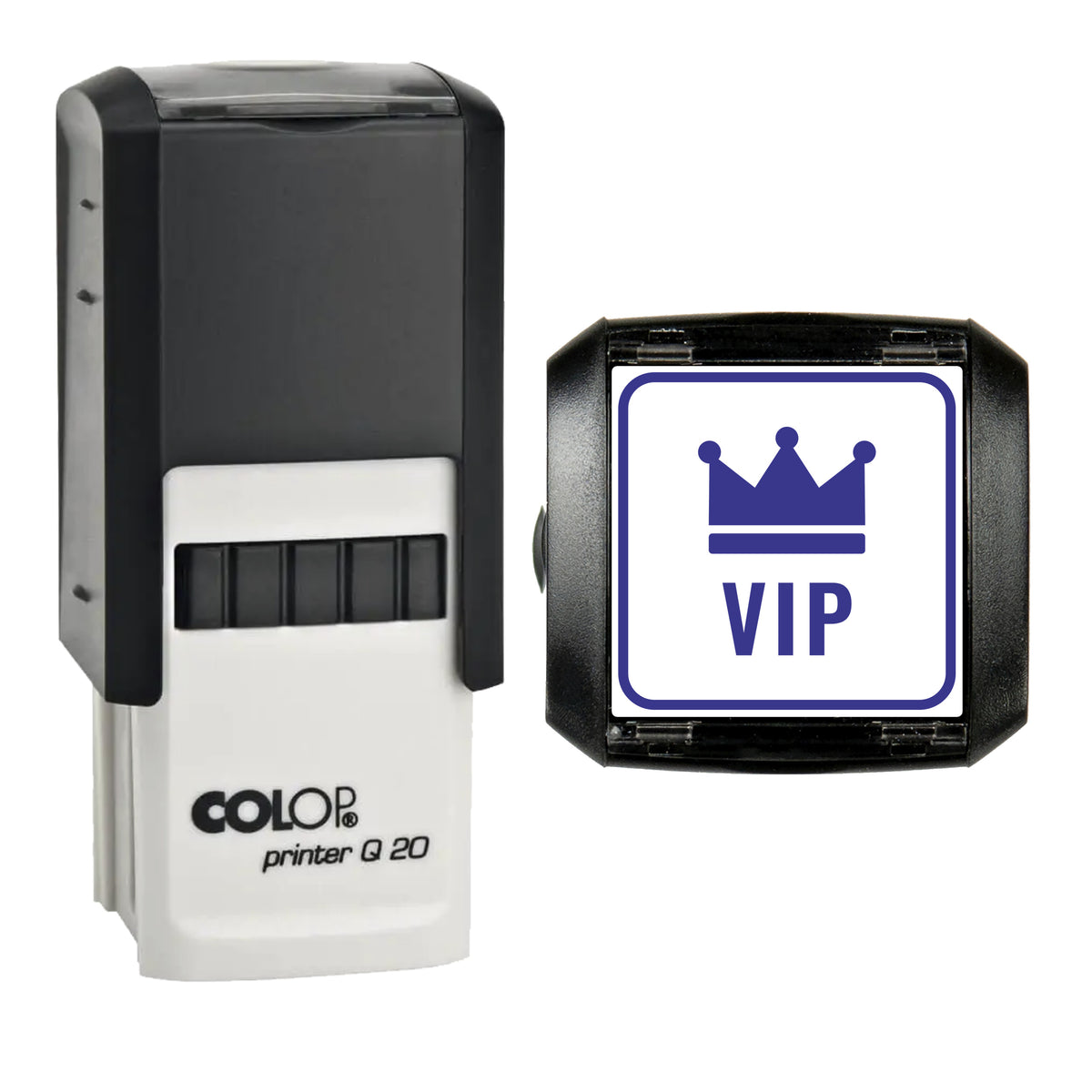 VIP Event Ticket Stamp, COLOP Q20, 20 x 20mm, violet ink
