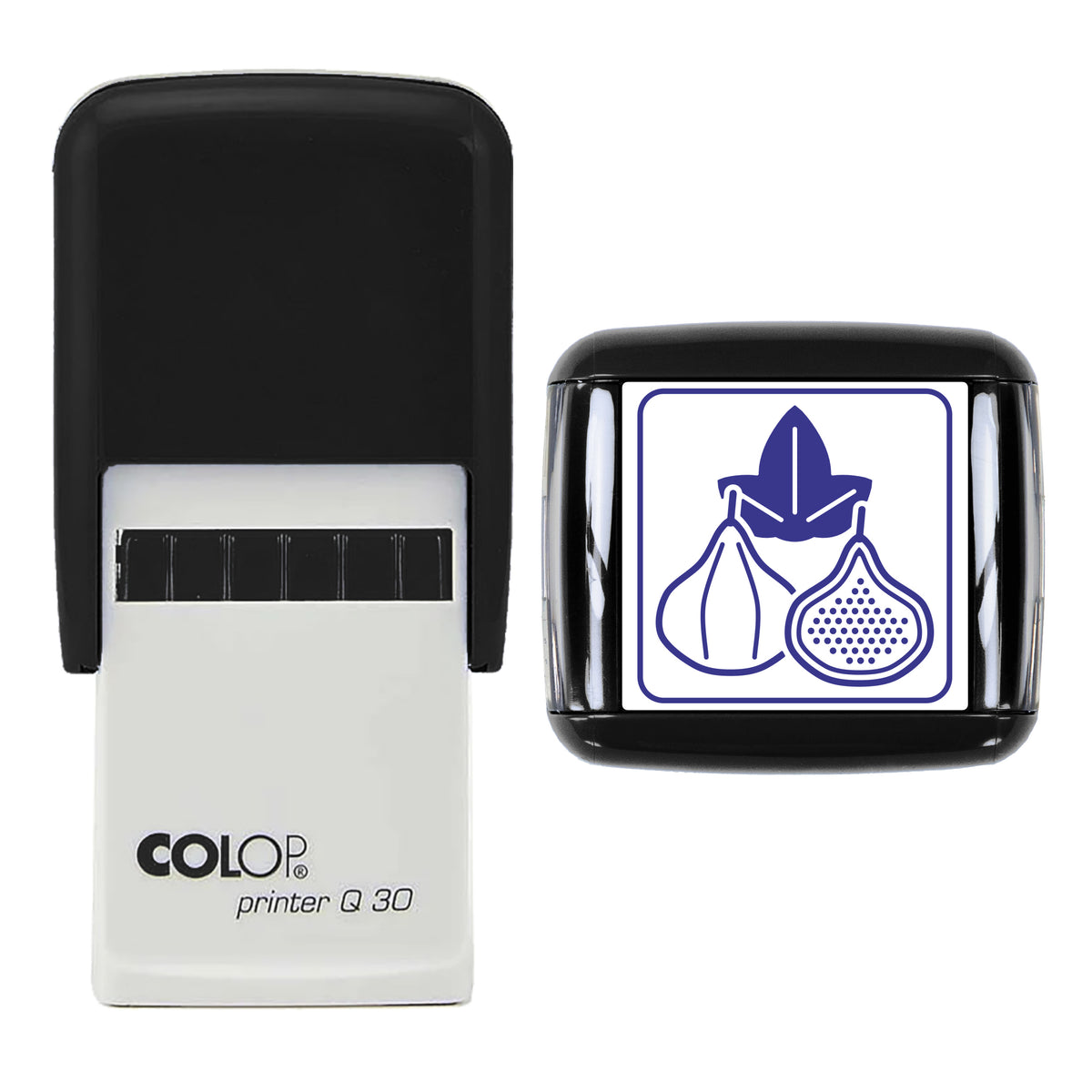 Figs Stamp, COLOP Q30, 30 x 30mm, violet ink