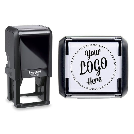 40mm Square - Personalised Custom Made Self-Inking Logo Stamp