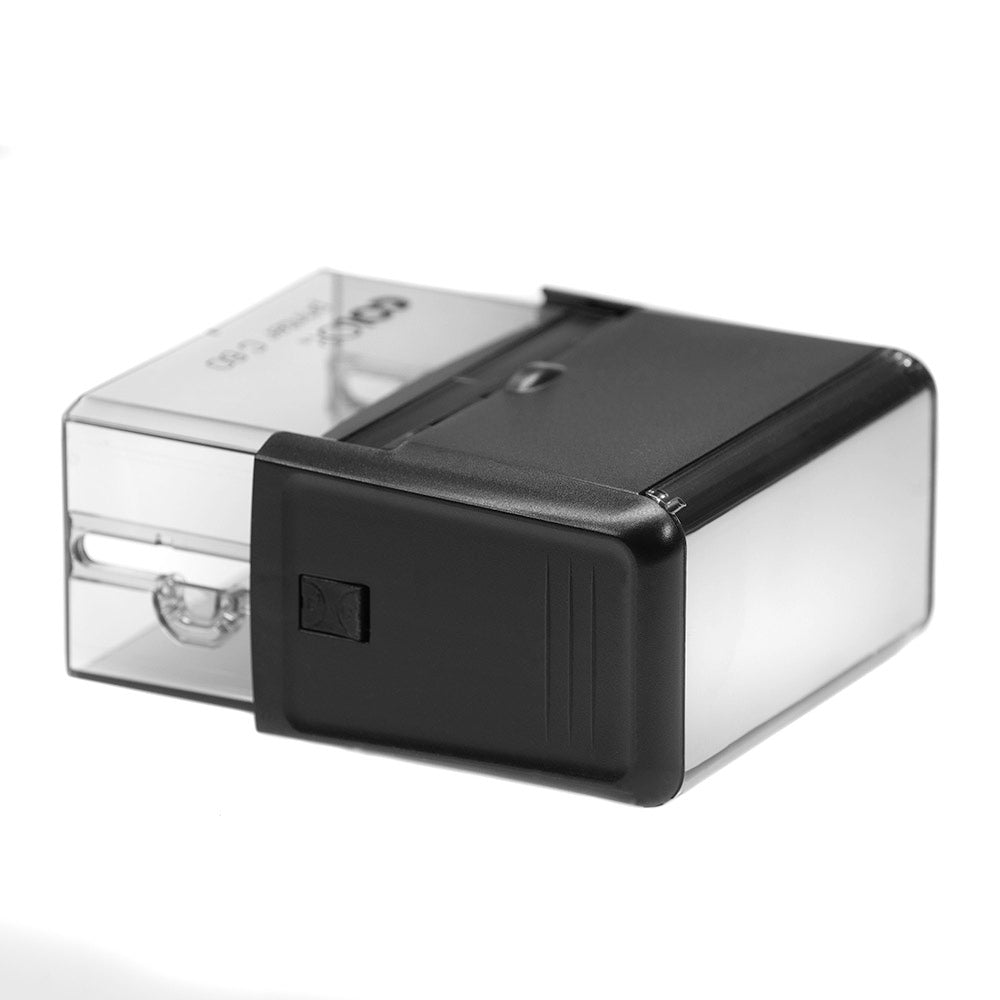 77 x 36mm - Custom Made Self-Inking Rubber Stamp - Up to 6 Lines of Personalised Text