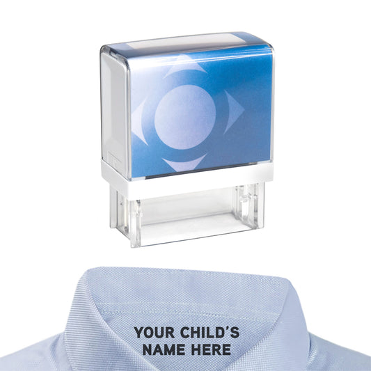 School Uniform Clothing Marker Rubber Stamp - 38mm x 14mm - Self Inking