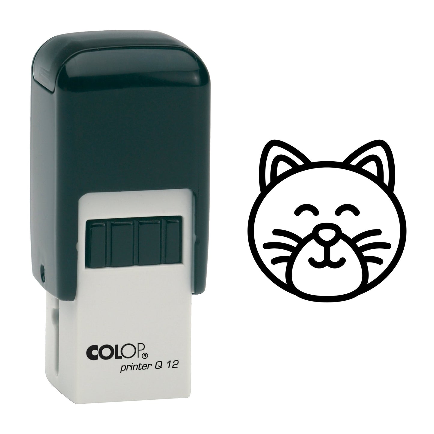 Cat - Loyalty Card Rubber Stamp - 11mm x 11mm Impression