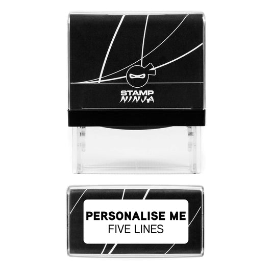 Personalised Custom Made Self-Inking Stamp - 48mm x 18mm