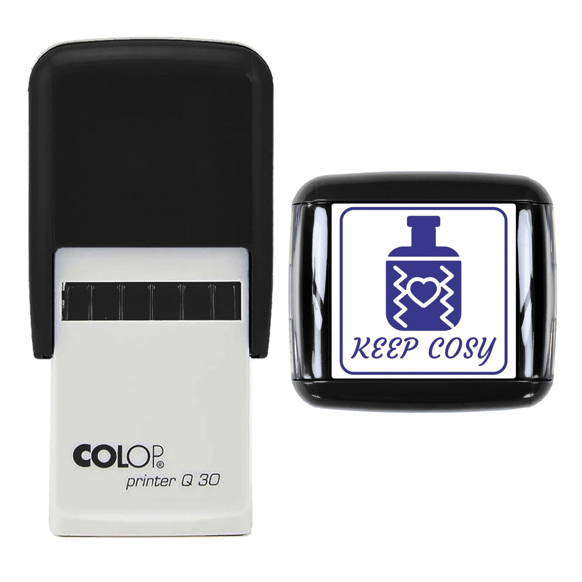 Keep Cosy Hot Water Bottle Stamp, 30 x 30mm, COLOP Q30