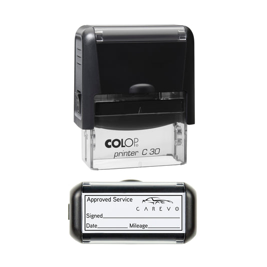Personalised Car Service Logo Stamp – 45 × 18 mm