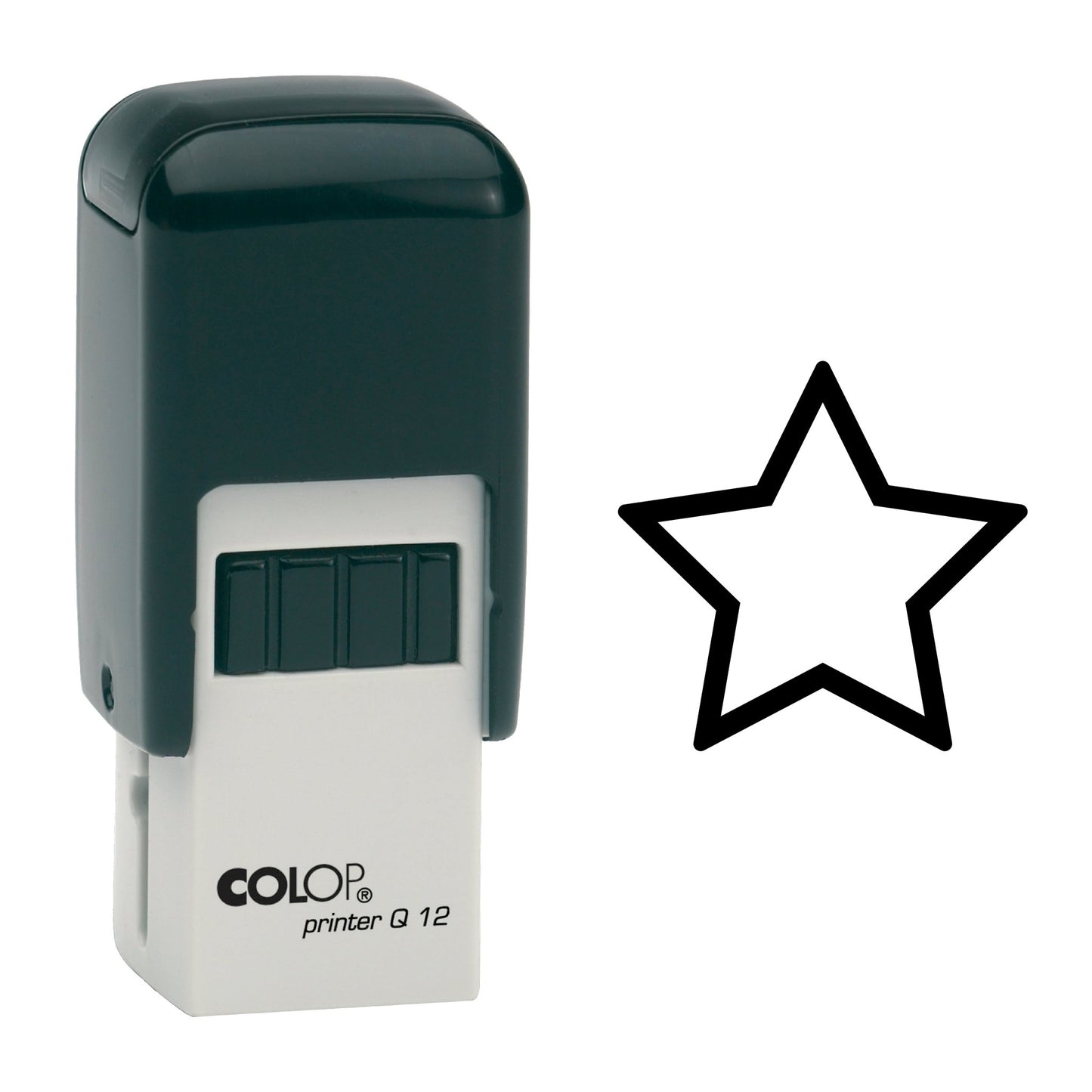 Star - Loyalty Card Rubber Stamp - 11mm x 11mm Impression