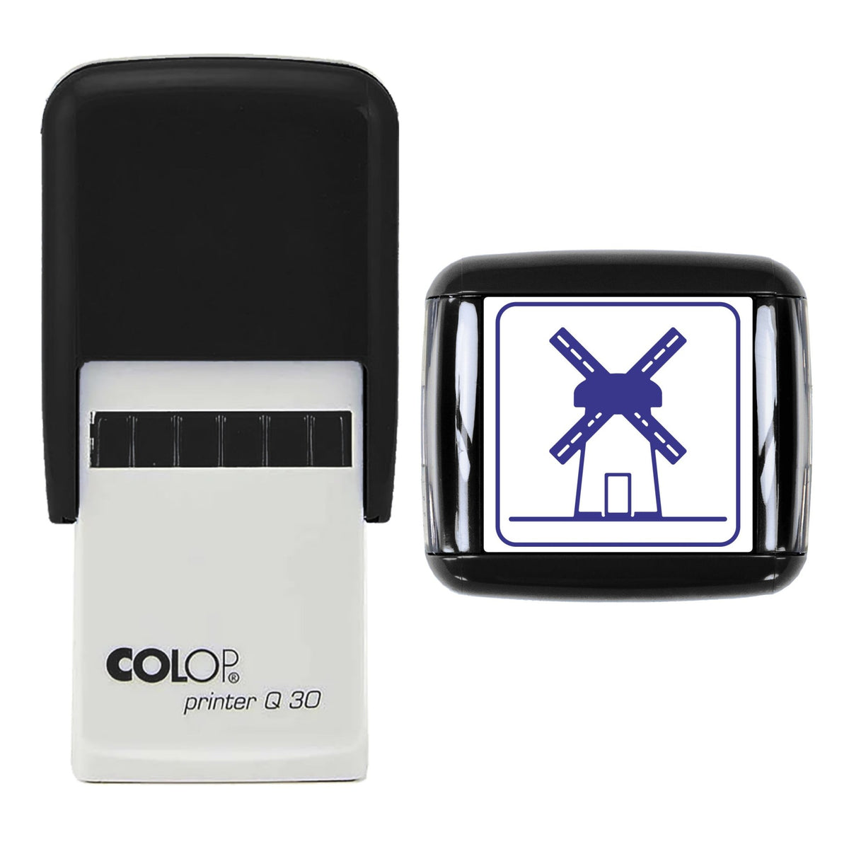 Traditional Windmill Stamp, 30 x 30mm, COLOP Q30
