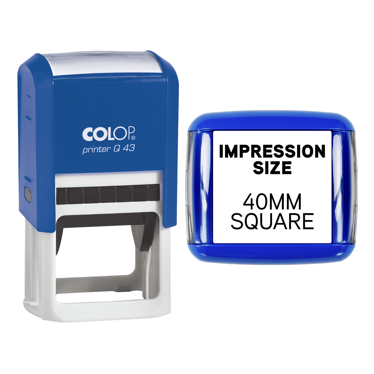 UV Security Stamp with Invisible UV Ink | Custom Personalised Stamp for Asset Marking, Property Identification, Anti - Theft Security & Document Verification | COLOP Printer Q43