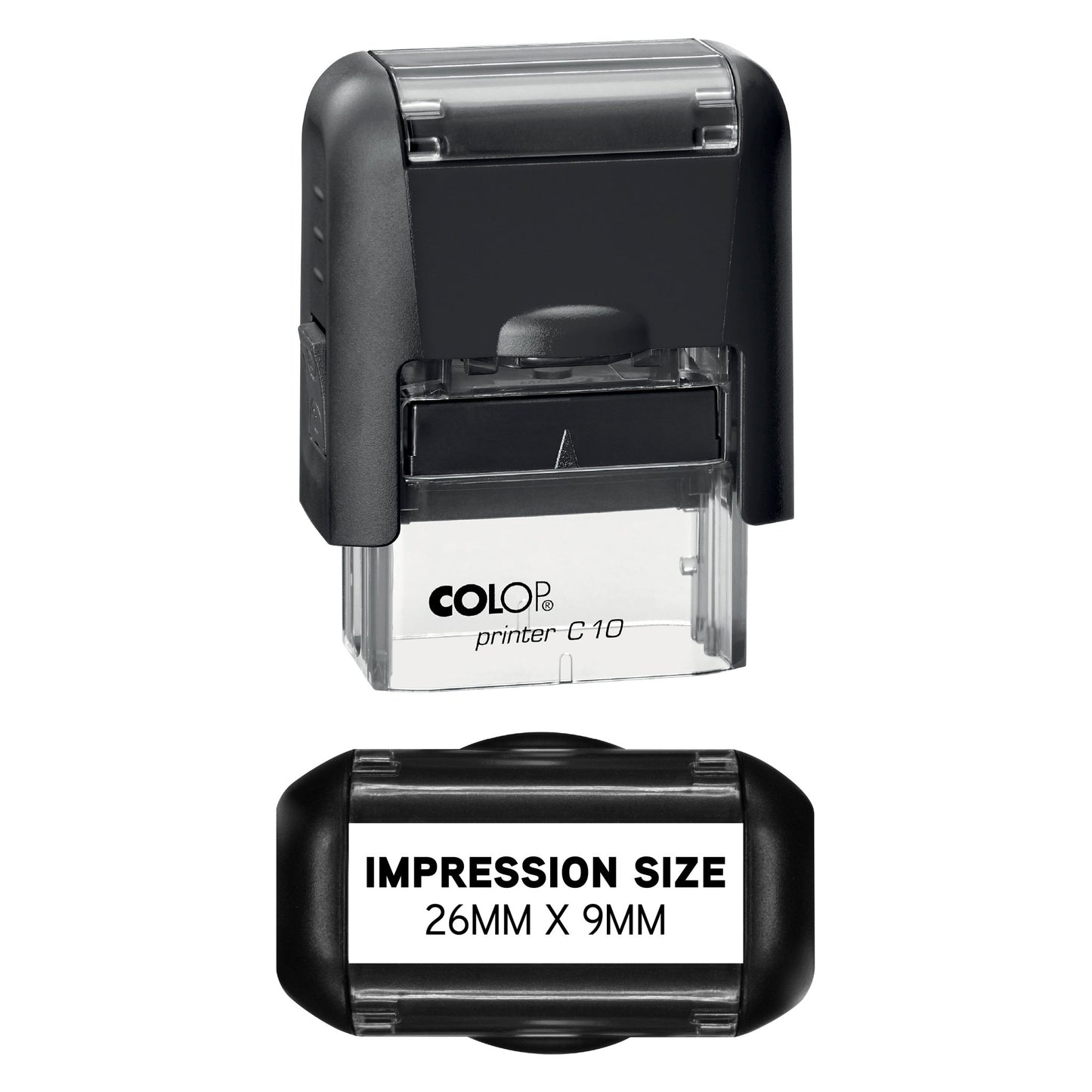 UV Security Stamp with Invisible UV Ink | Custom Personalised Stamp for Asset Marking, Property Identification, Anti - Theft Security & Document Verification | COLOP Printer C10