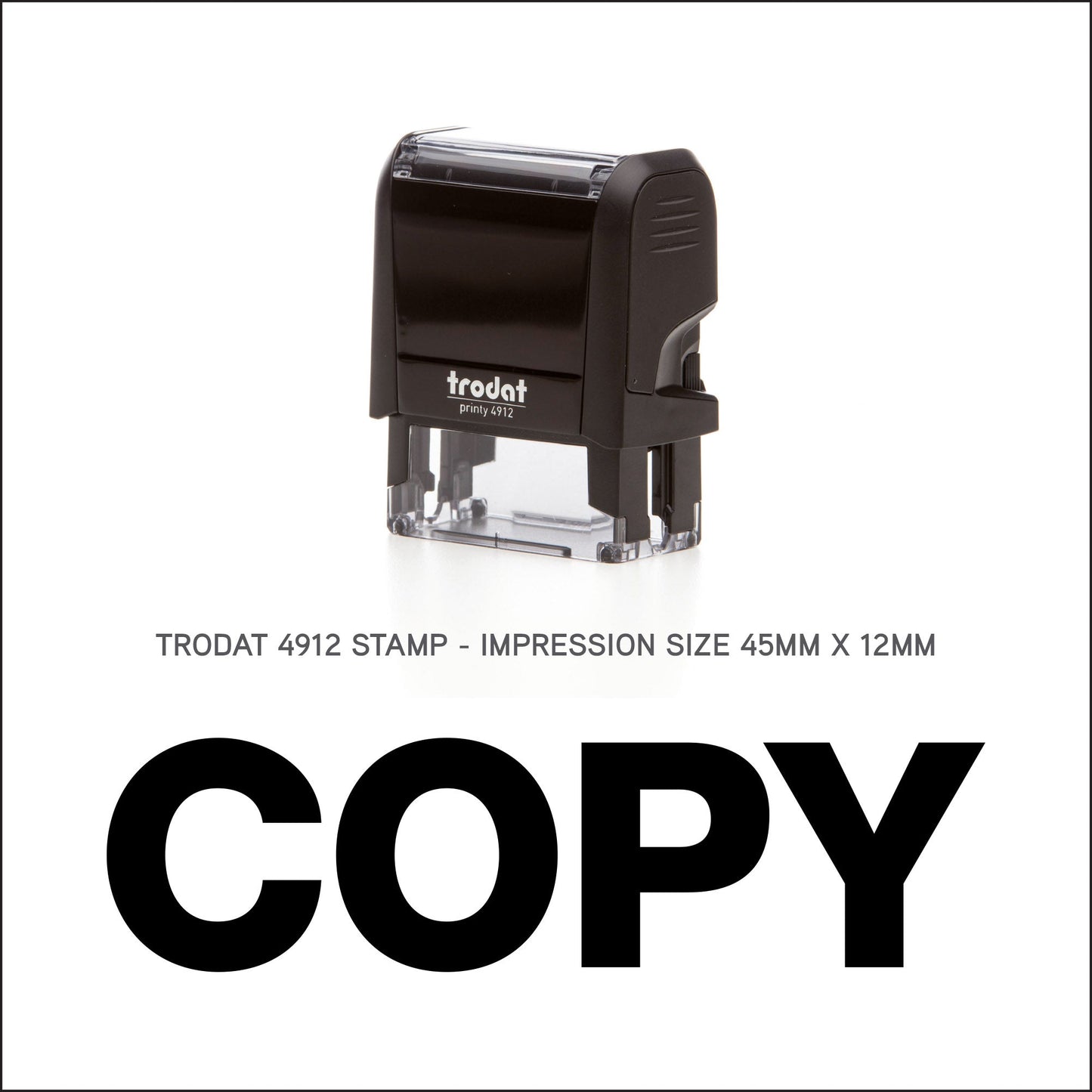 Copy - Rubber Stamp - Trodat 4912 - 45mm x 12mm Impression