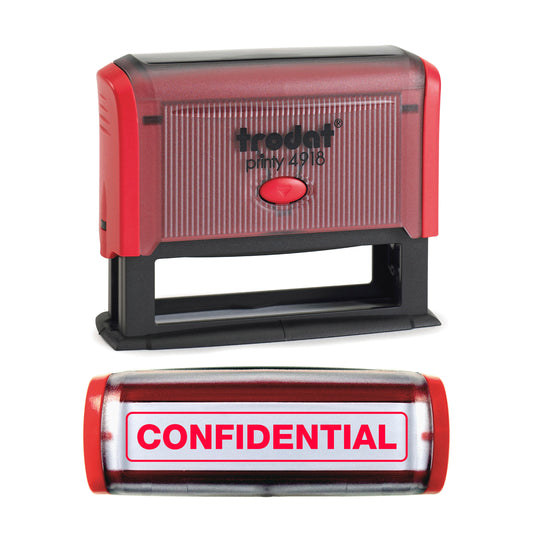 Confidential - Rubber Stamp - Trodat 4918 - 75mm x 7mm Impression