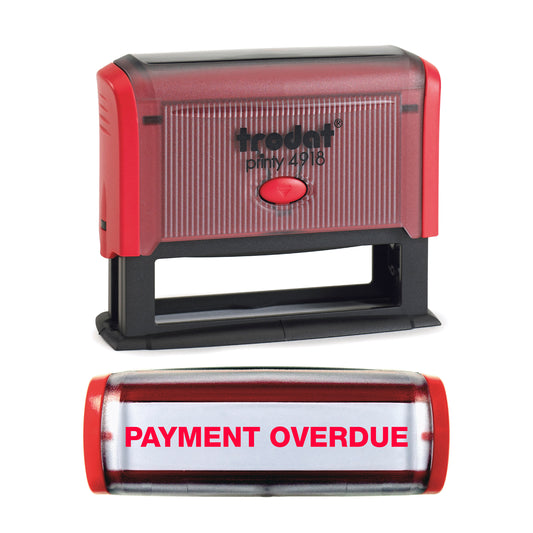 Payment Overdue -  Rubber Stamp - Trodat 4918 - 75mm x 6mm Impression