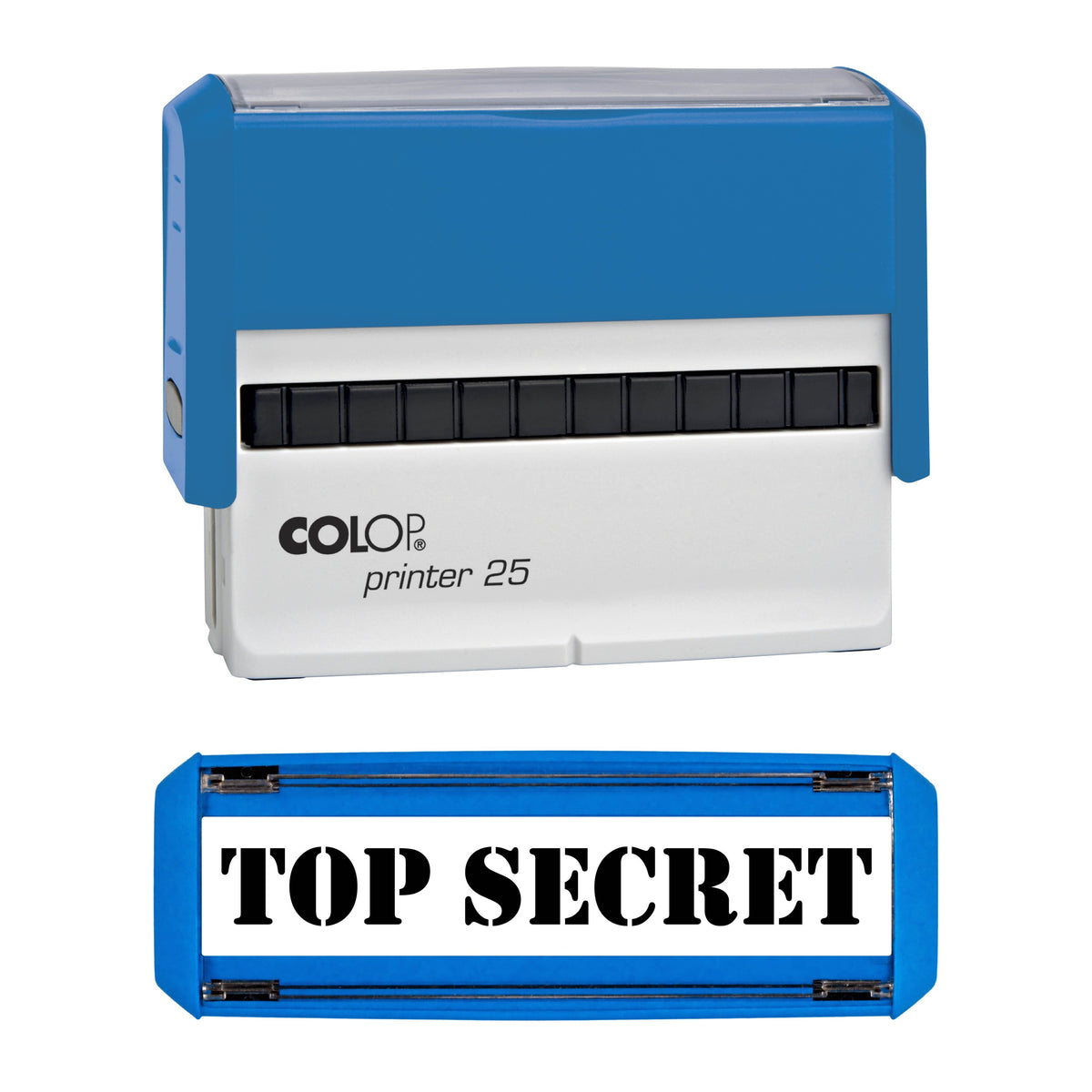 Top Secret -  Rubber Stamp - COLOP P25 - 75mm x 9mm Impression — black ink
