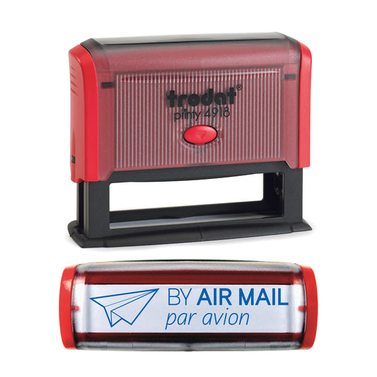 Air Mail - Par Avion -  Rubber Stamp - Trodat 4918 - 75mm x 15mm Impression