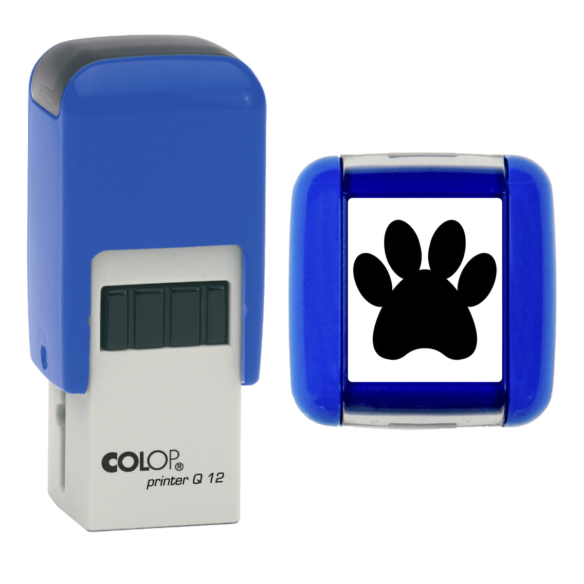 Paw - Loyalty Card Self-Inking Stamp - COLOP Q12 - 12 x 12mm - black ink