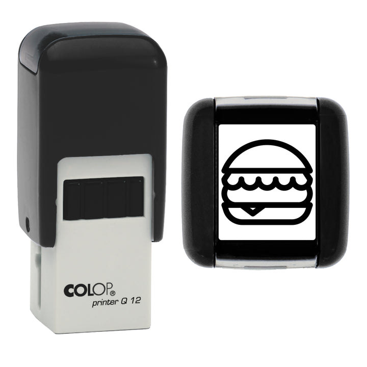 Hamburger Loyalty Card Stamp, 12 x 12mm, COLOP Q12