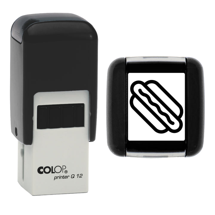 Hotdog Loyalty Card Stamp, 12 x 12mm, COLOP Q12