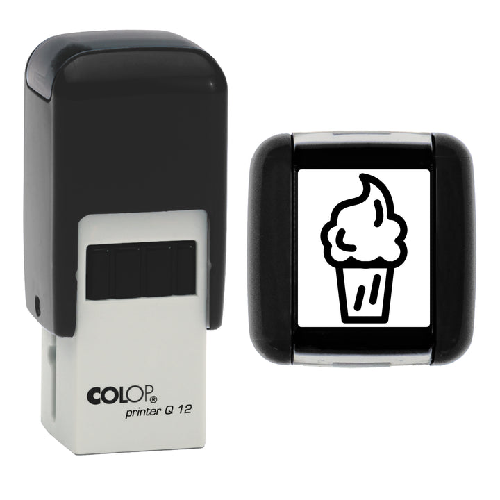 Ice Cream Loyalty Card Stamp, 12 x 12mm, COLOP Q12