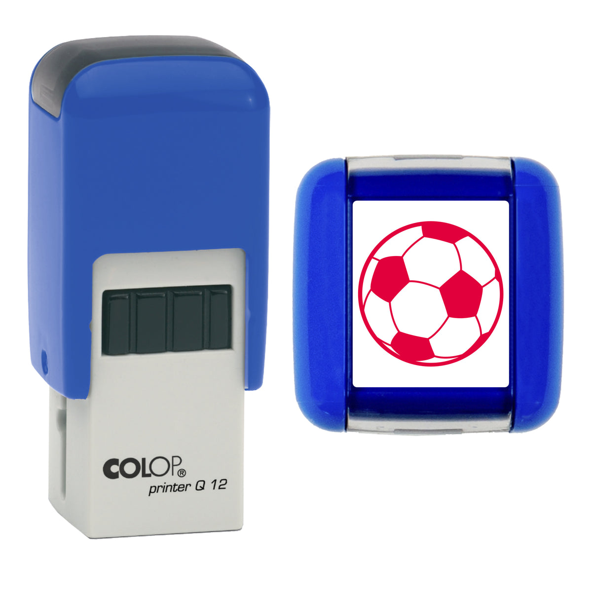 Football - Loyalty Card Self-Inking Stamp - COLOP Q12 - 12 x 12mm - red ink
