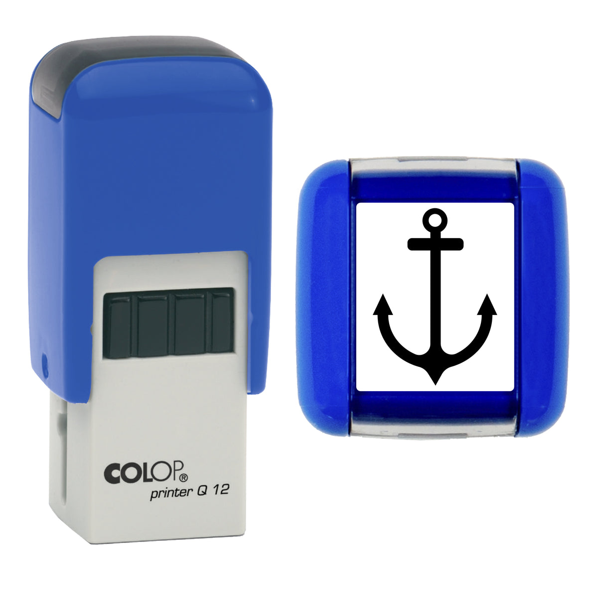 Anchor - Loyalty Card Self-Inking Stamp - COLOP Q12 - 12 x 12mm - black ink
