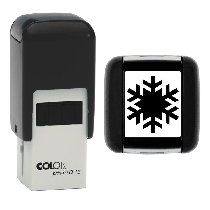 Snowflake - Christmas - Loyalty Card Self-Inking Stamp - COLOP Q12 - 12 x 12mm