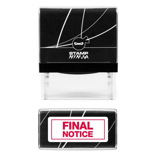 Final Notice - With Border - Rubber Stamp - 45mm x 18mm Impression