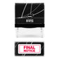 Final Notice - With Border - Rubber Stamp - 45mm x 18mm Impression