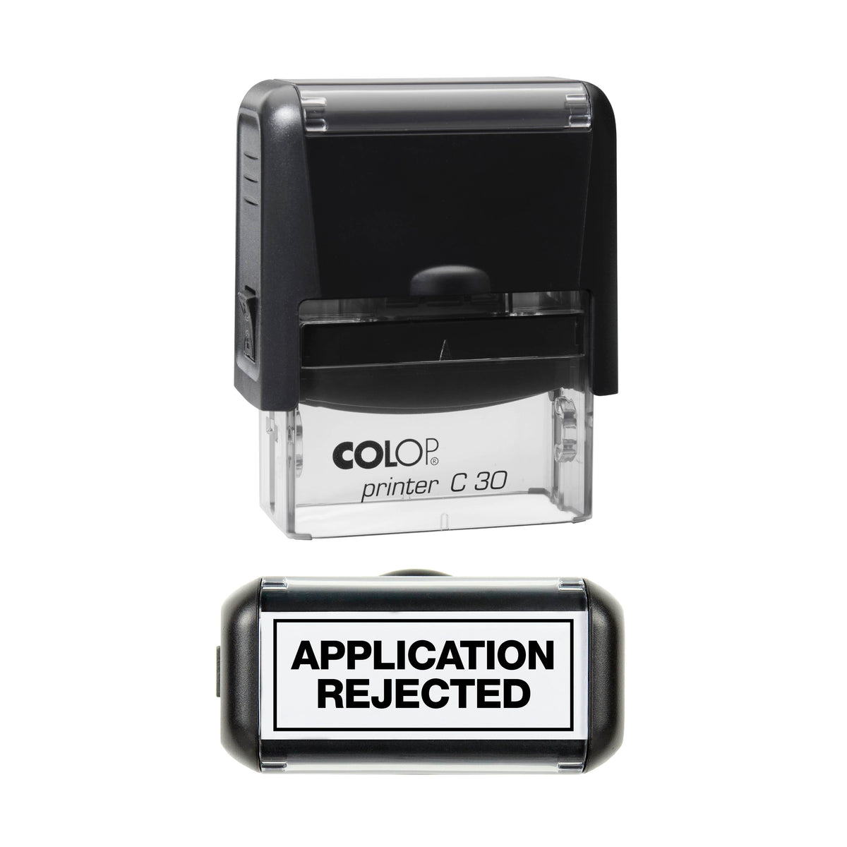 Application Rejected - Rubber Stamp - 45mm x 18mm Impression