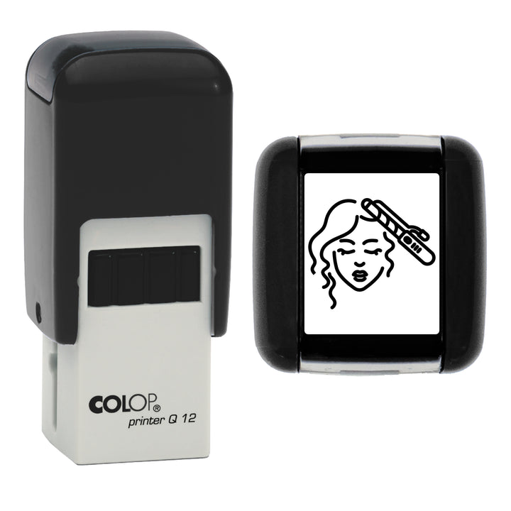 Hair Salon Loyalty Card Stamp, 12 x 12mm, COLOP Q12