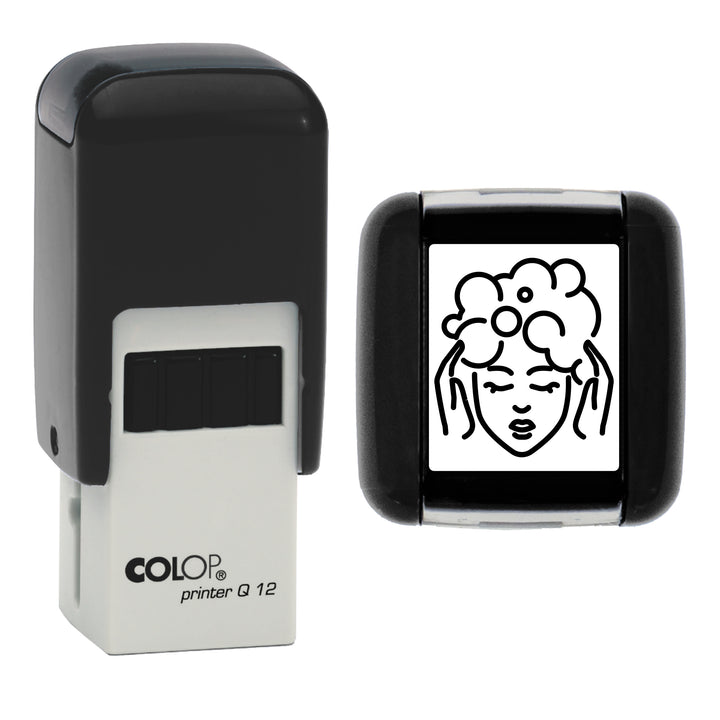 Hair Salon Loyalty Card Stamp, 12 x 12mm, COLOP Q12
