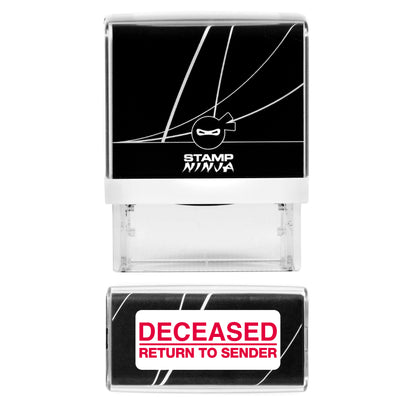 Return to Sender Stamp - Deceased - Self Inking - 37mm x 12mm