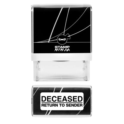 Return to Sender Stamp - Deceased - Self Inking - 37mm x 12mm