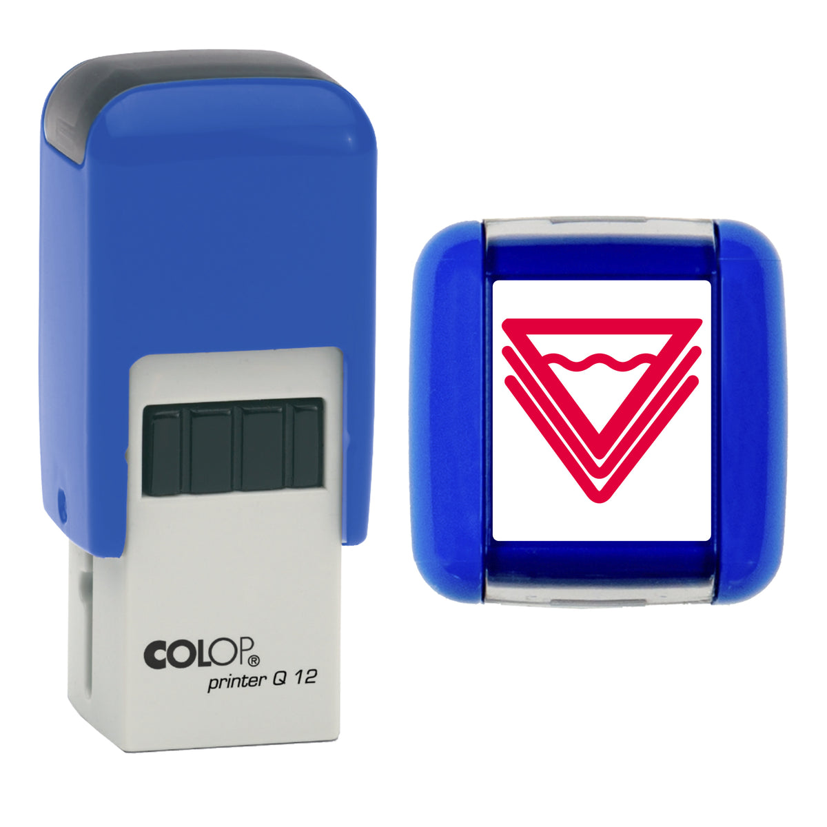 Sandwich stamp, COLOP Q12, red ink