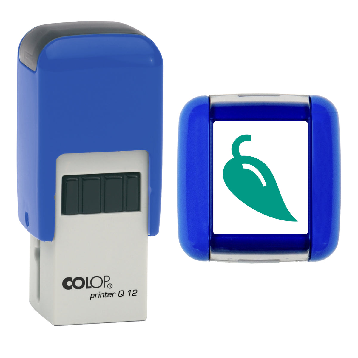 Chilli stamp, COLOP Q12, green ink