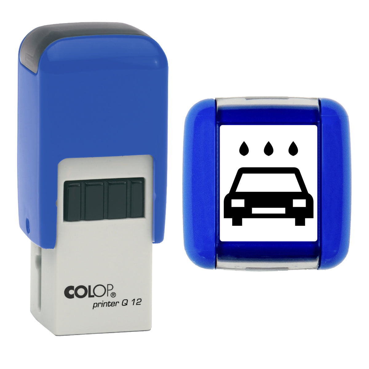 Car Wash stamp, COLOP Q12, black ink