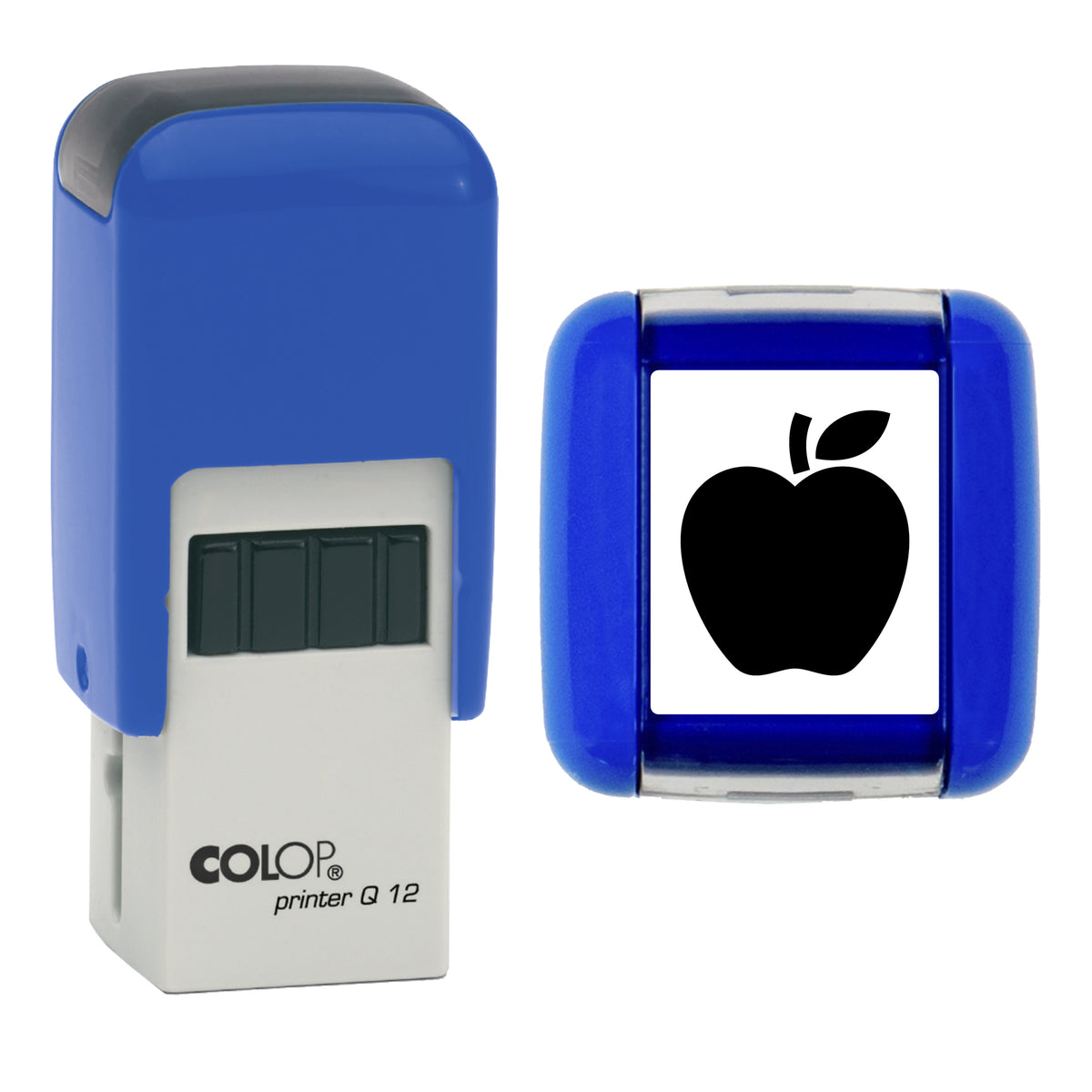Apple stamp, COLOP Q12, black ink