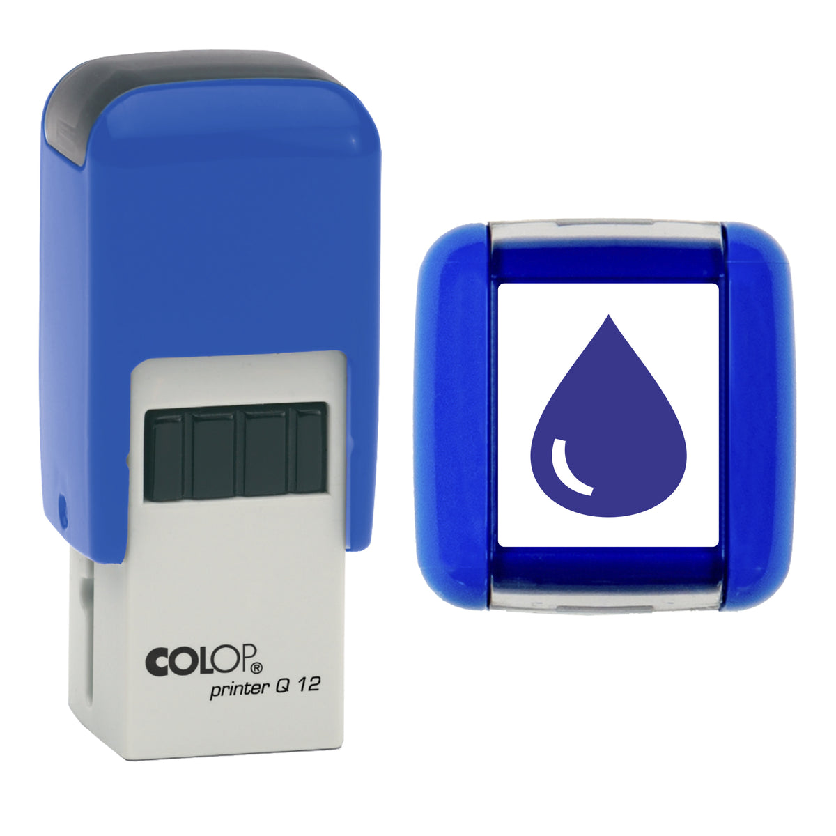 Water Drop stamp, COLOP Q12, violet ink