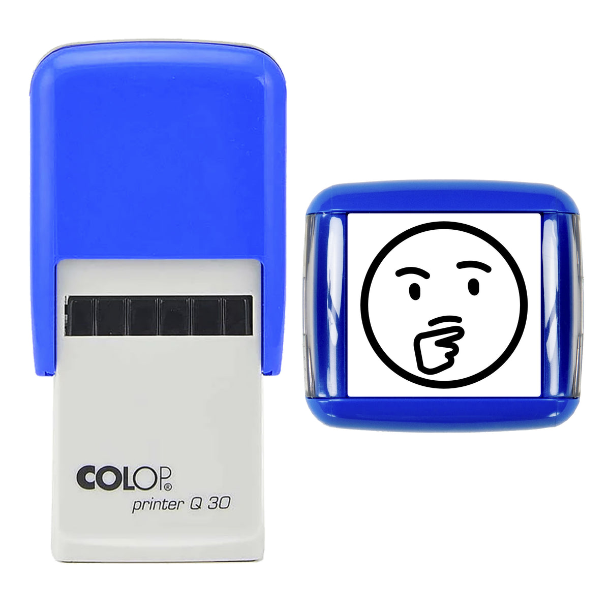 Thinking stamp, COLOP Q30, black ink