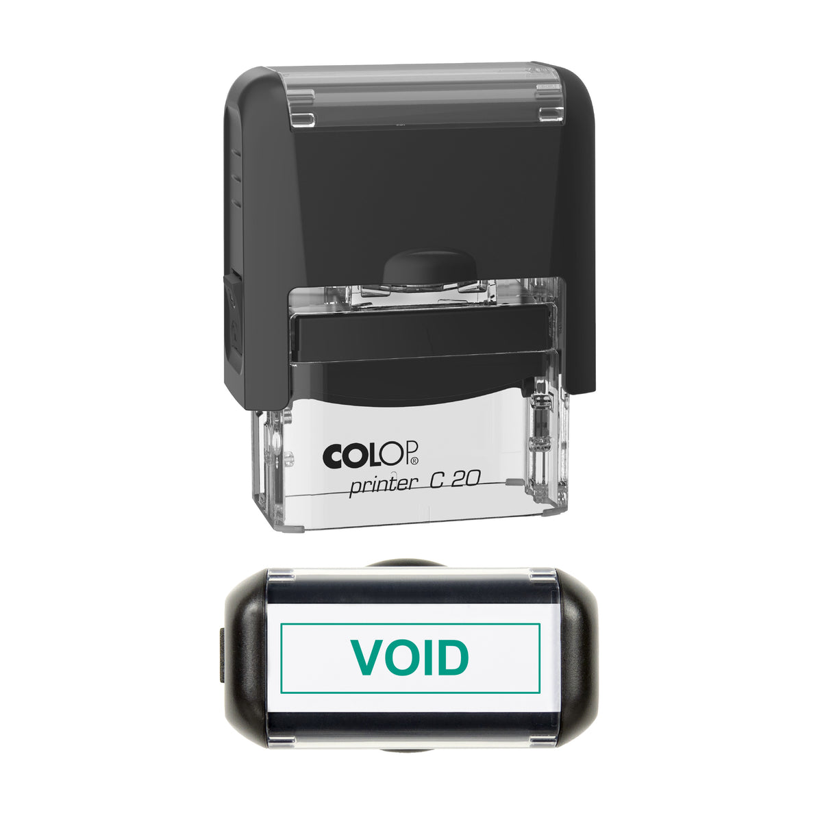 Void Stock Stamp, COLOP C20, 37 x 12mm, green ink