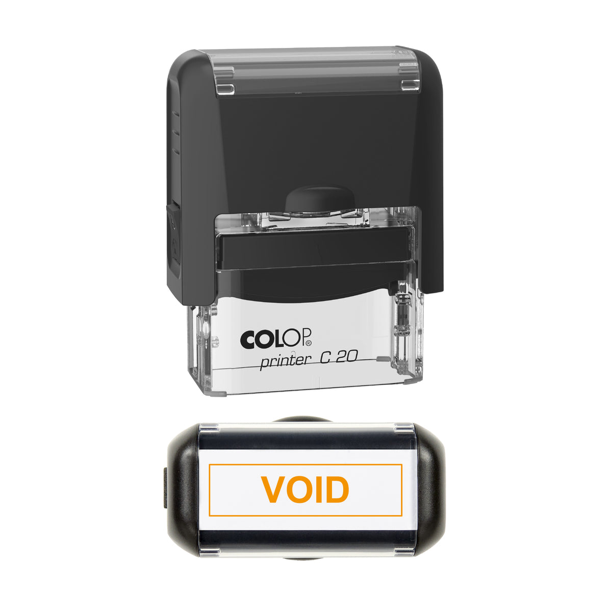 Void Stock Stamp, COLOP C20, 37 x 12mm, orange ink