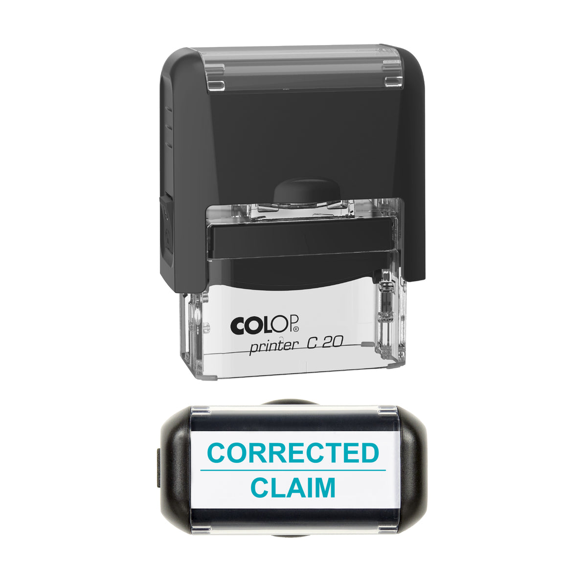 Corrected Claim Stamp, COLOP C20, 37 x 12mm, mint ink